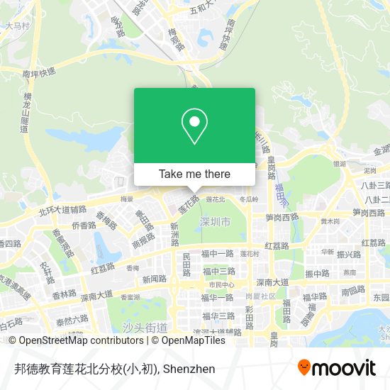 邦德教育莲花北分校(小,初) map