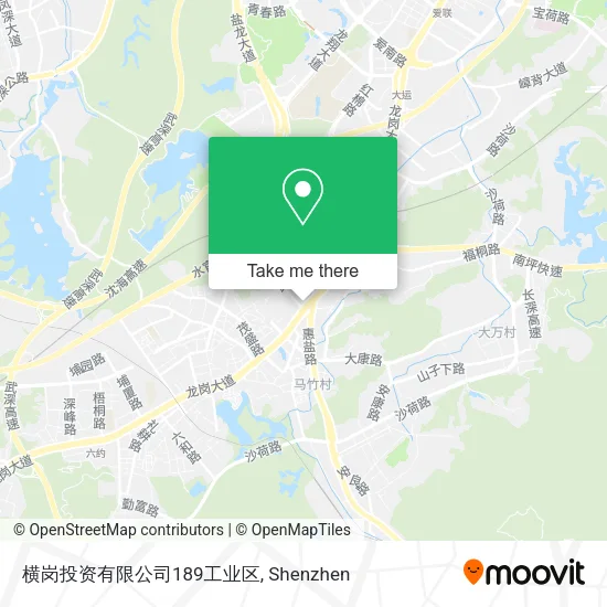 横岗投资有限公司189工业区 map