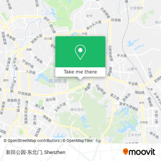 新田公园-东北门 map