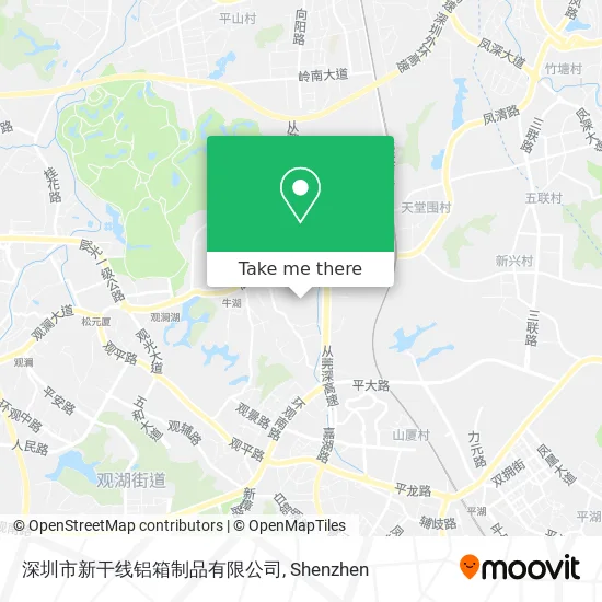 深圳市新干线铝箱制品有限公司 map