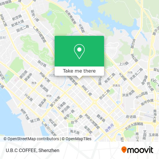 U.B.C COFFEE map