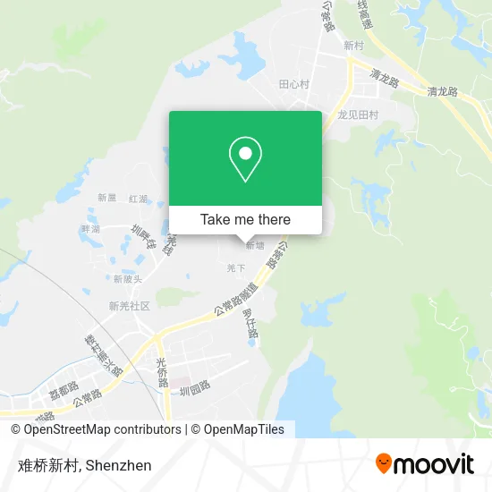 难桥新村 map