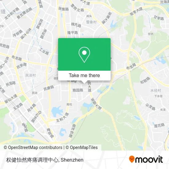 权健怡然疼痛调理中心 map