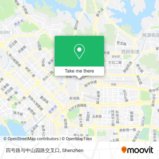四号路与中山园路交叉口 map