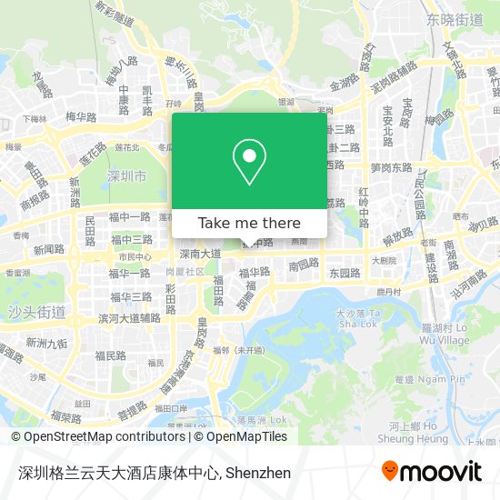 深圳格兰云天大酒店康体中心 map