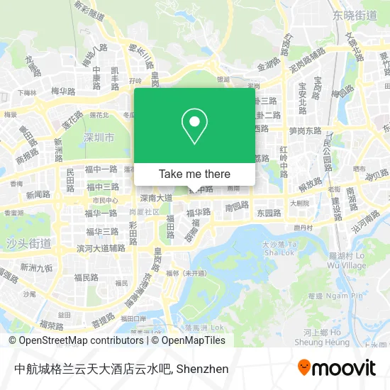 中航城格兰云天大酒店云水吧 map