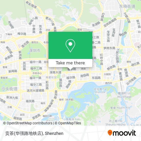 贡茶(华强路地铁店) map