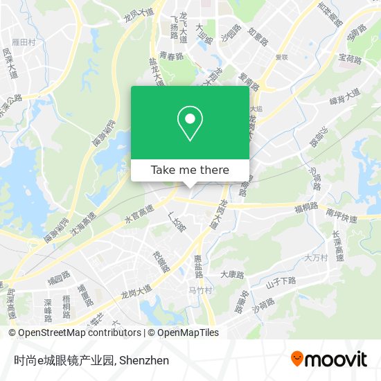 时尚e城眼镜产业园 map