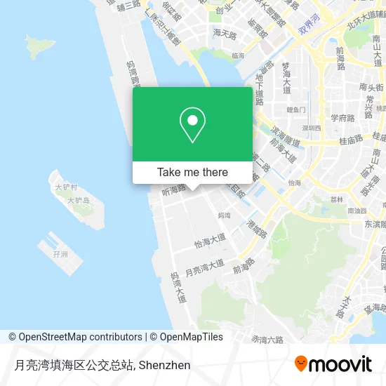 月亮湾填海区公交总站 map