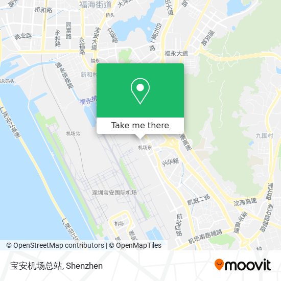 宝安机场总站 map