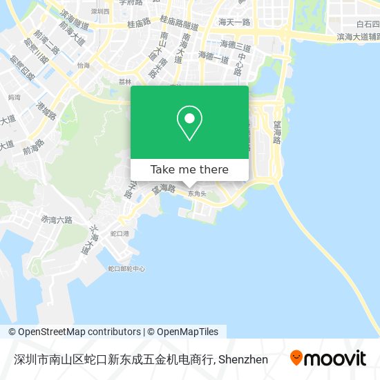 深圳市南山区蛇口新东成五金机电商行 map