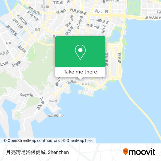月亮湾足浴保健城 map