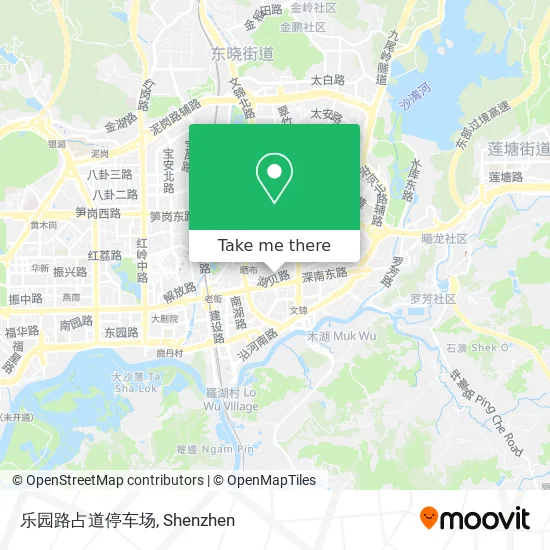 乐园路占道停车场 map