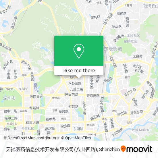 天驰医药信息技术开发有限公司(八卦四路) map