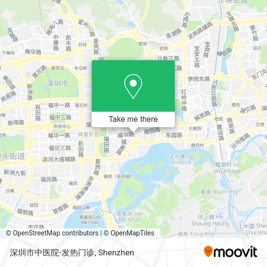 深圳市中医院-发热门诊 map