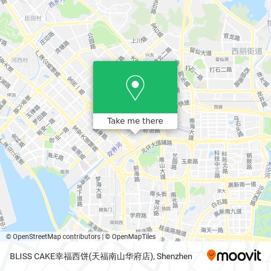 BLISS CAKE幸福西饼(天福南山华府店) map