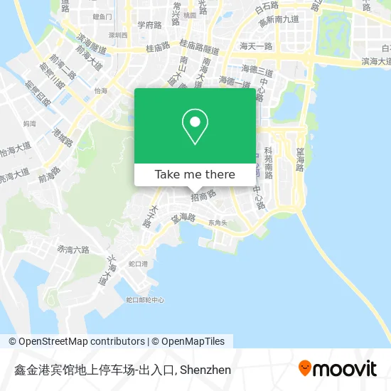 鑫金港宾馆地上停车场-出入口 map