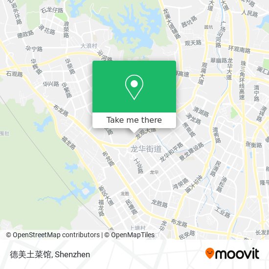 德美土菜馆 map