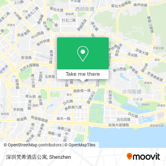 深圳梵希酒店公寓 map
