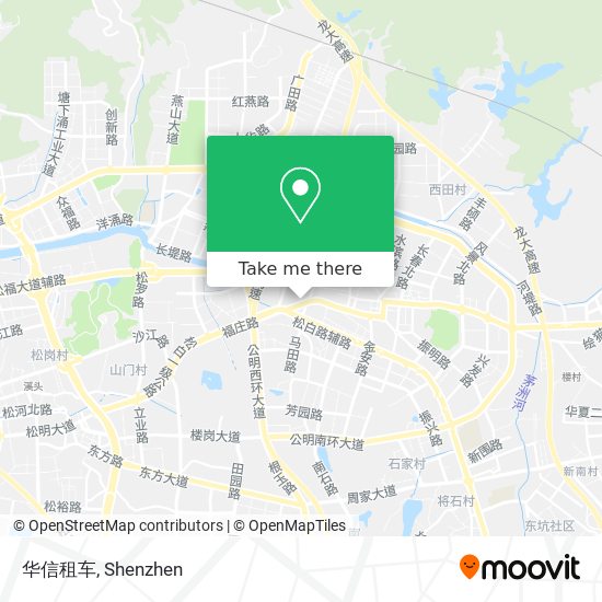 华信租车 map