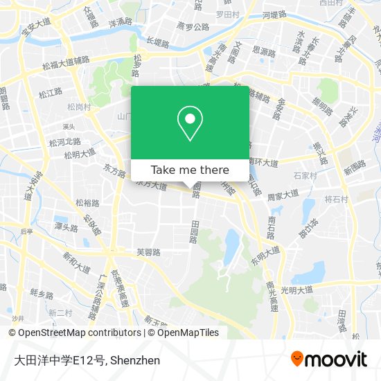 大田洋中学E12号 map