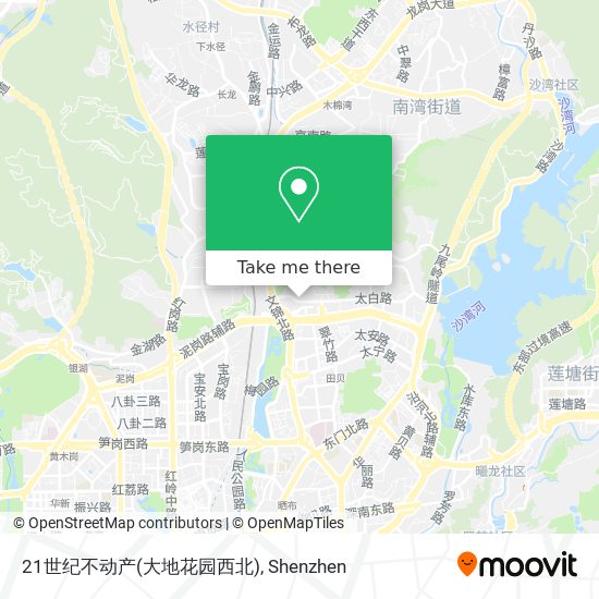 How To Get To 21世纪不动产 大地花园西北 In 罗湖区by Bus Or Metro