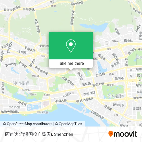 阿迪达斯(深国投广场店) map