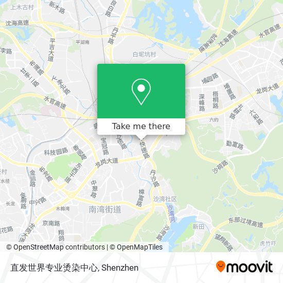 直发世界专业烫染中心 map