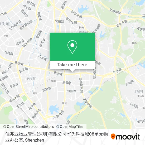 佳兆业物业管理(深圳)有限公司华为科技城08单元物业办公室 map