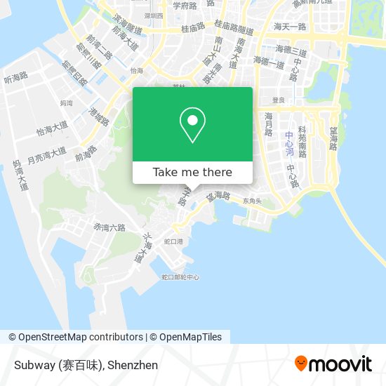 Subway (赛百味) map
