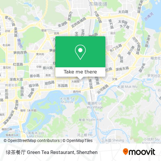 绿茶餐厅 Green Tea Restaurant map