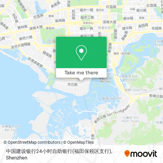 中国建设银行24小时自助银行(福田保税区支行) map