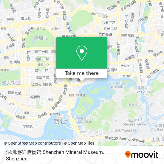 深圳地矿博物馆 Shenzhen Mineral Museum map