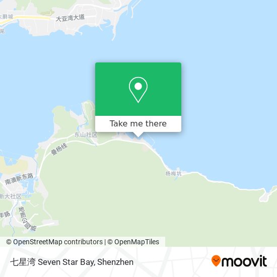 七星湾 Seven Star Bay map