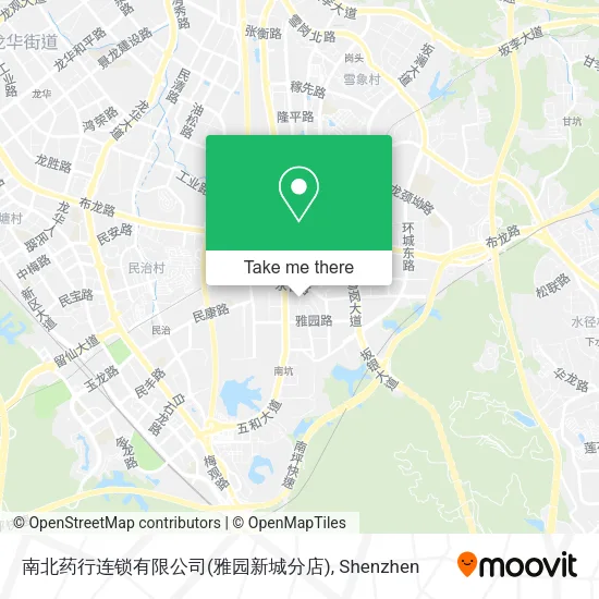 南北药行连锁有限公司(雅园新城分店) map