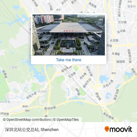 深圳北站公交总站 map