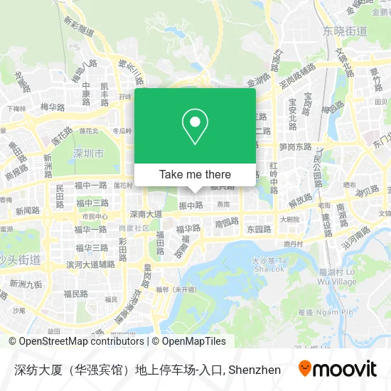 深纺大厦（华强宾馆）地上停车场-入口 map