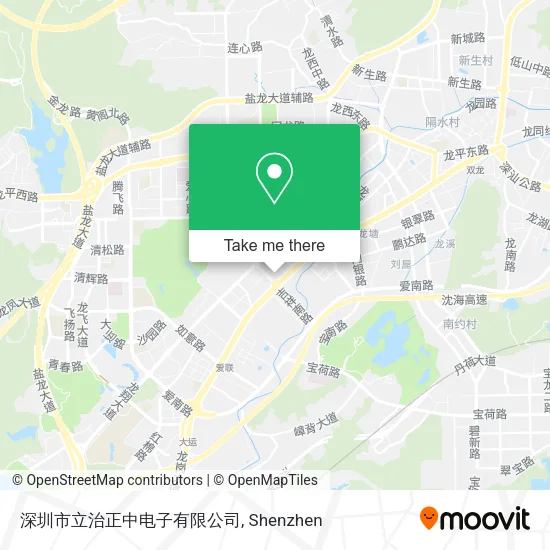 深圳市立治正中电子有限公司 map
