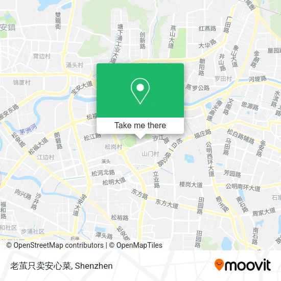 老茧只卖安心菜 map