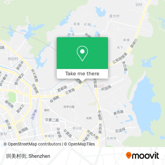 圳美村街 map