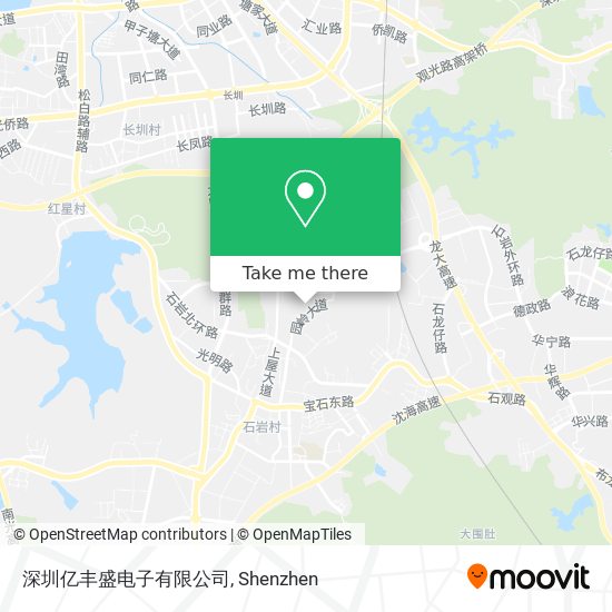 深圳亿丰盛电子有限公司 map