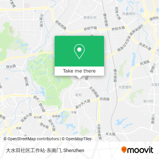 大水田社区工作站-东南门 map
