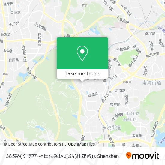 385路(文博宫-福田保税区总站(桂花路)) map