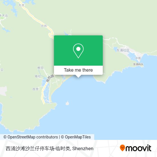 西涌沙滩沙兰仔停车场-临时类 map