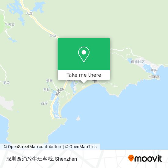 深圳西涌放牛班客栈 map
