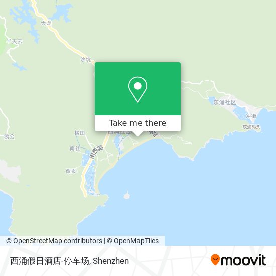 西涌假日酒店-停车场 map