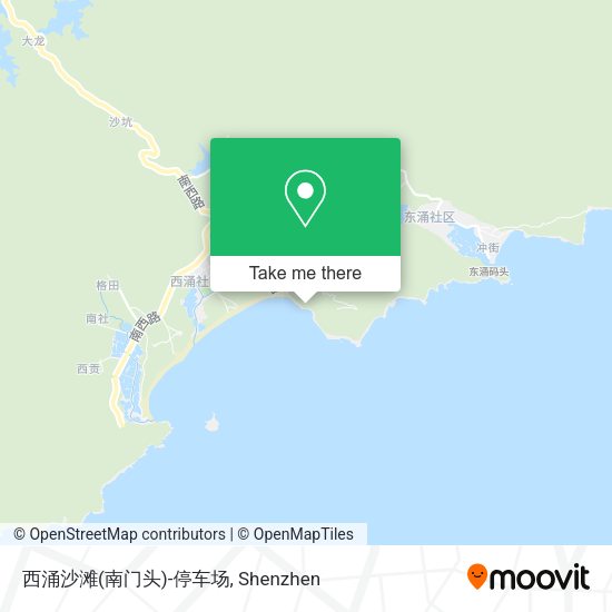 西涌沙滩(南门头)-停车场 map