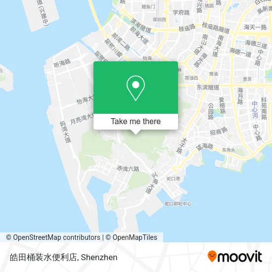 皓田桶装水便利店 map