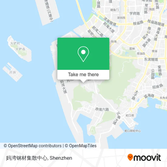 妈湾钢材集散中心 map
