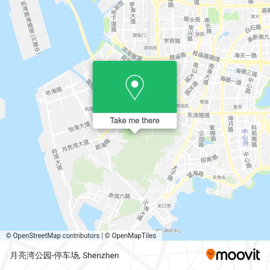 月亮湾公园-停车场 map